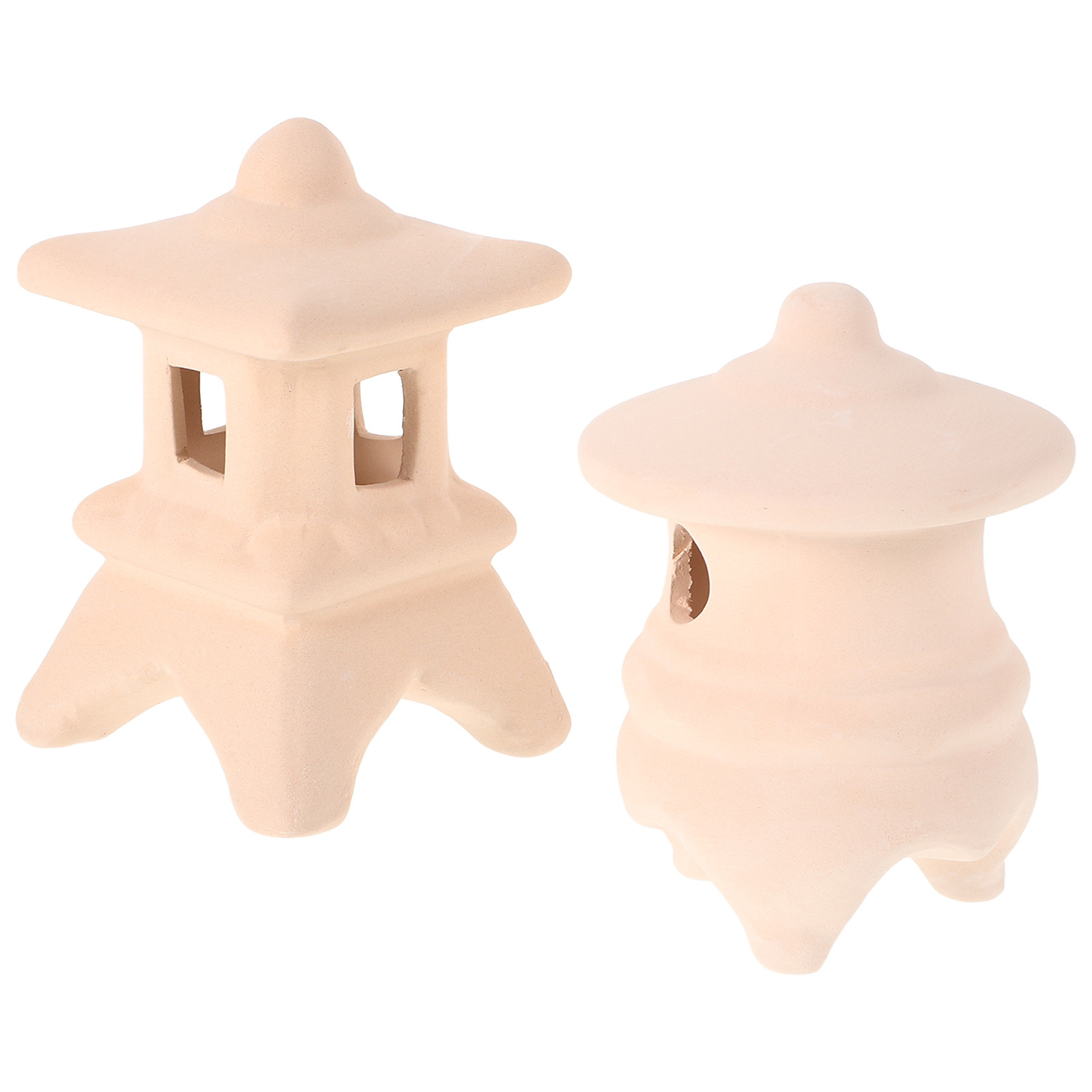 Hide Cave Ceramic - 2 szt. ceramicznych dekoracji do akwarium