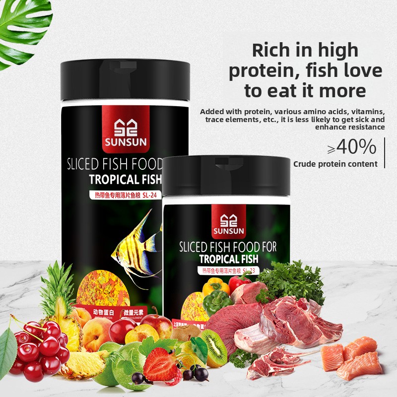 SUNSUN Premium Tropical Fish F – Tetra Food Tropical Flakes recenzja i cena